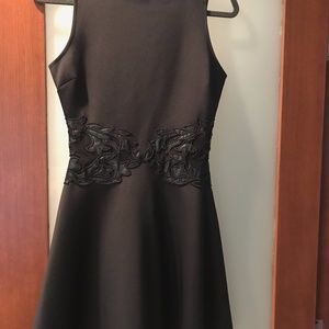 Necessary Objects Black fit and flare dress